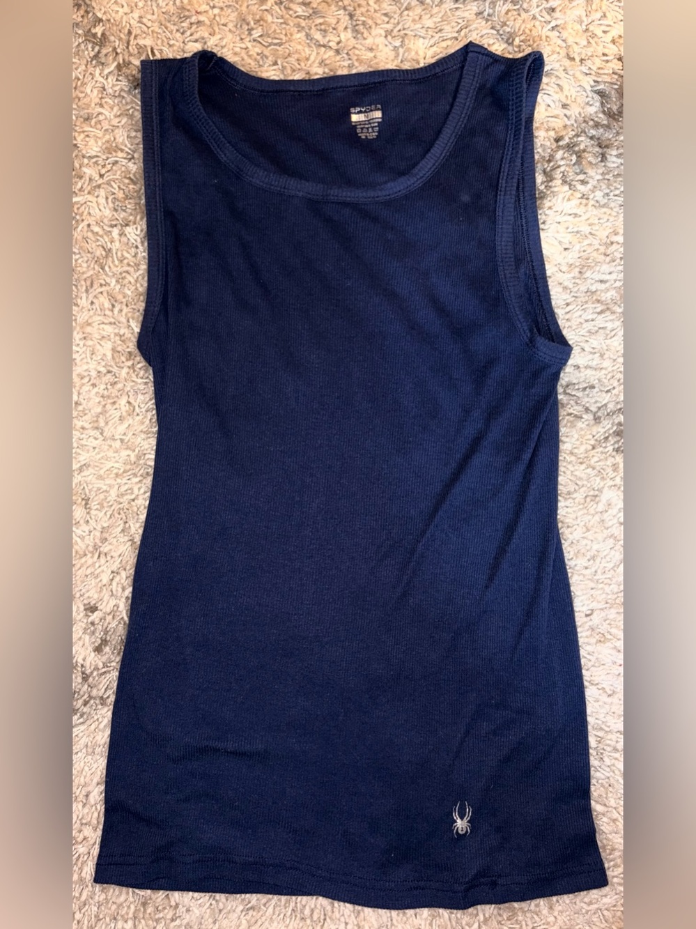 Spyder Men’s Navy Ribbed Tank Top